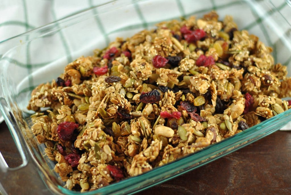 Quinoa Oat Nut and Fruit Granola