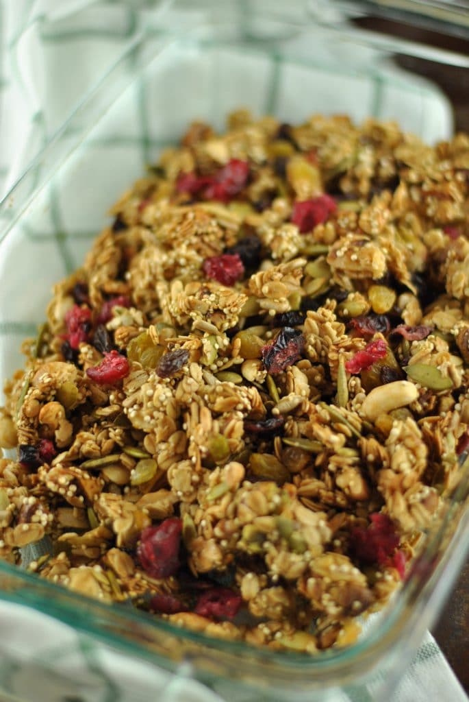 Quinoa Oat Nut and Fruit Granola