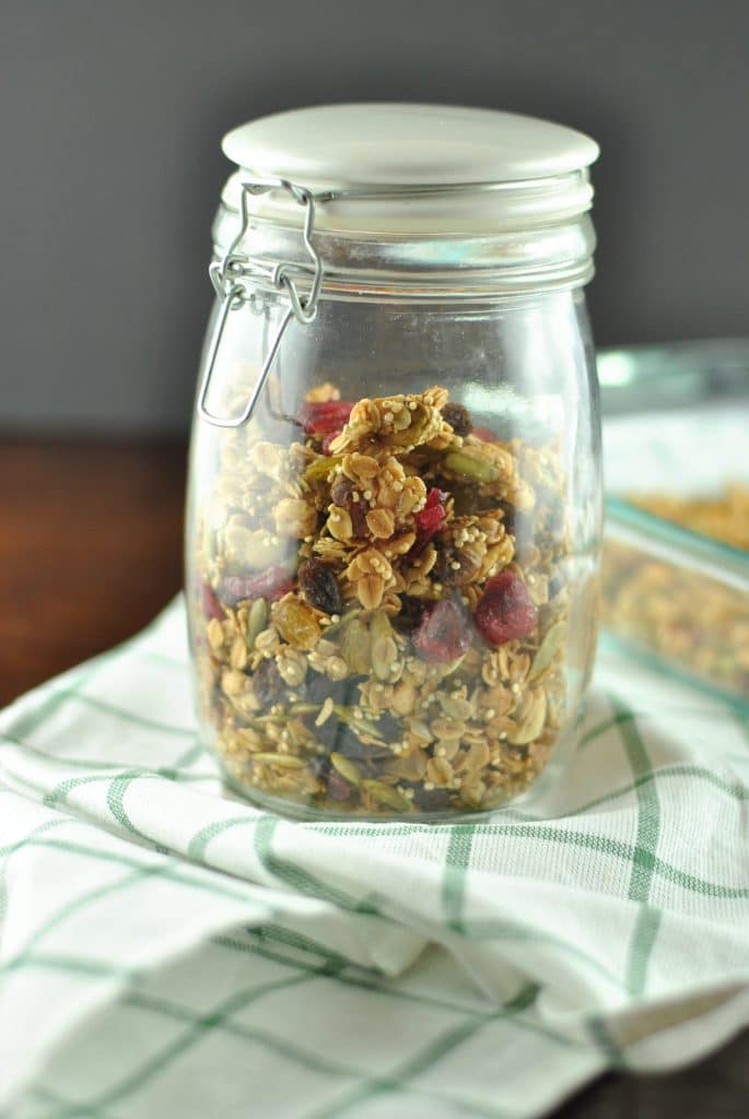 Quinoa Oat Nut and Fruit Granola