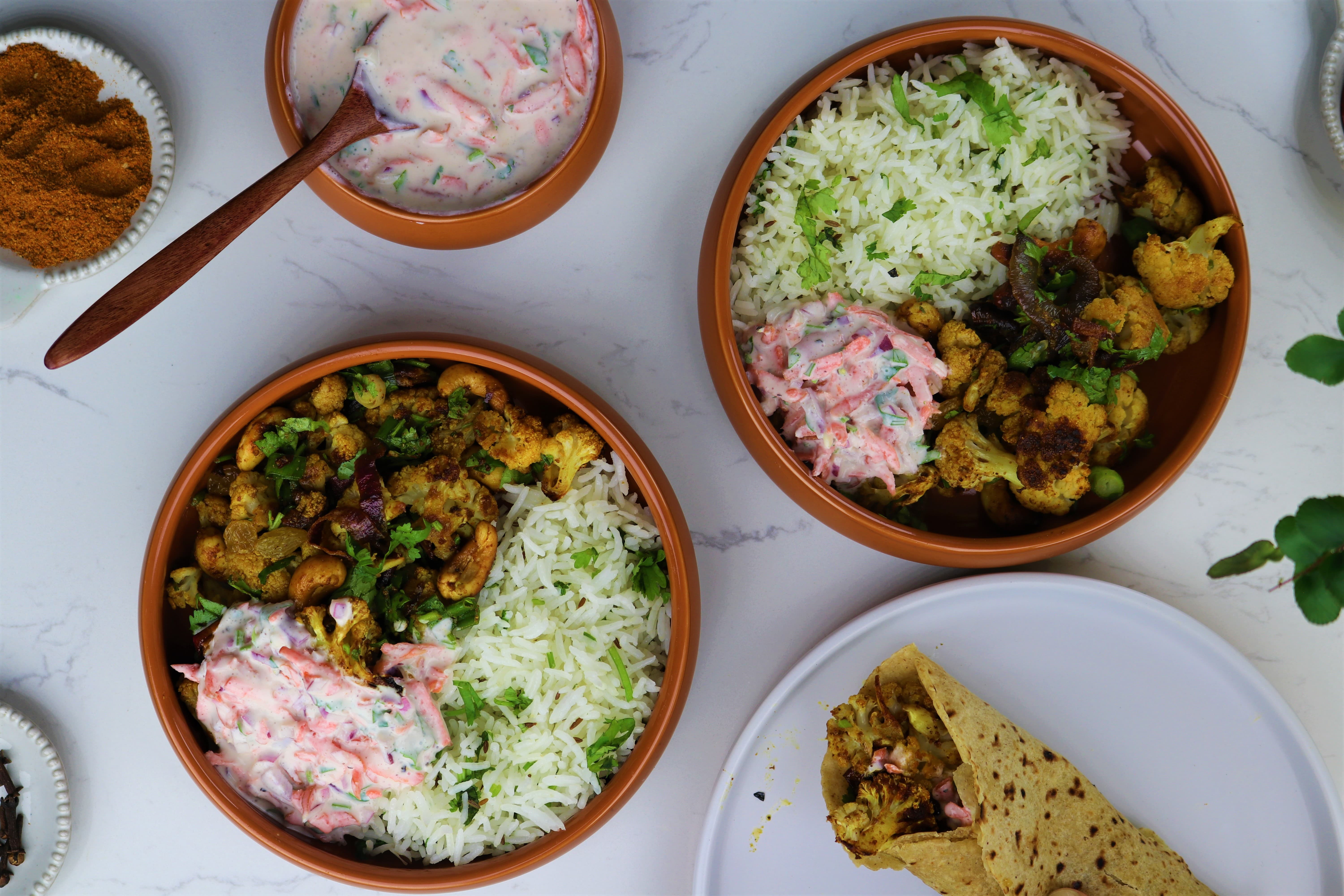 Curry roasted cauliflower recipe