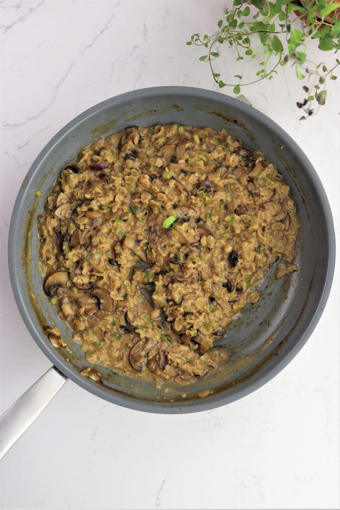 savory mushroom oat risotto