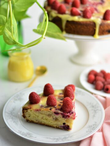 Raspberry lemon ricotta cake 7