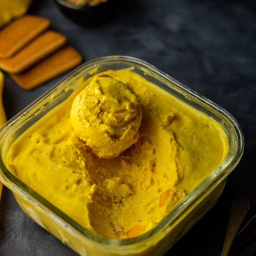 Alphonso mango cheesecake ice cream
