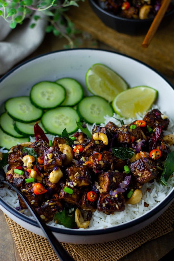 Tamarind tofu ghee roast 2