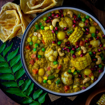 Instant pot vegetable korma with pot-in-pot jeera rice Vegetable korma