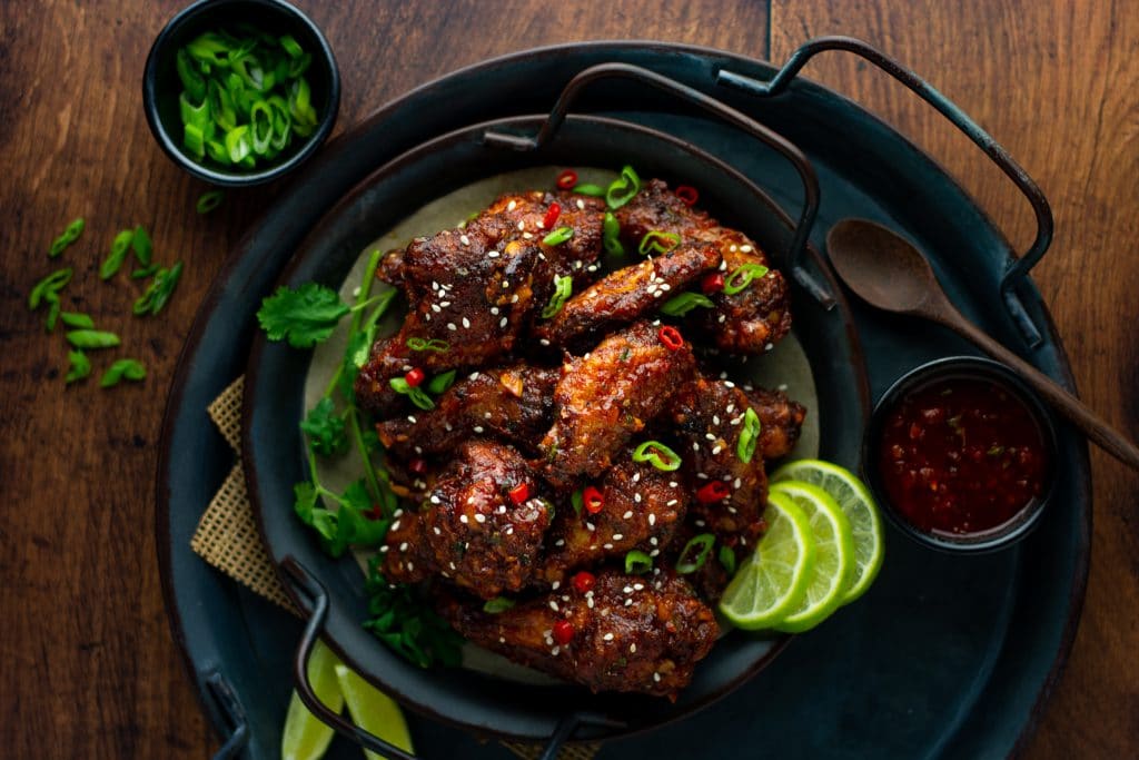 Korean Gochujang Chicken Wings (baked/airfried) Lime Thyme