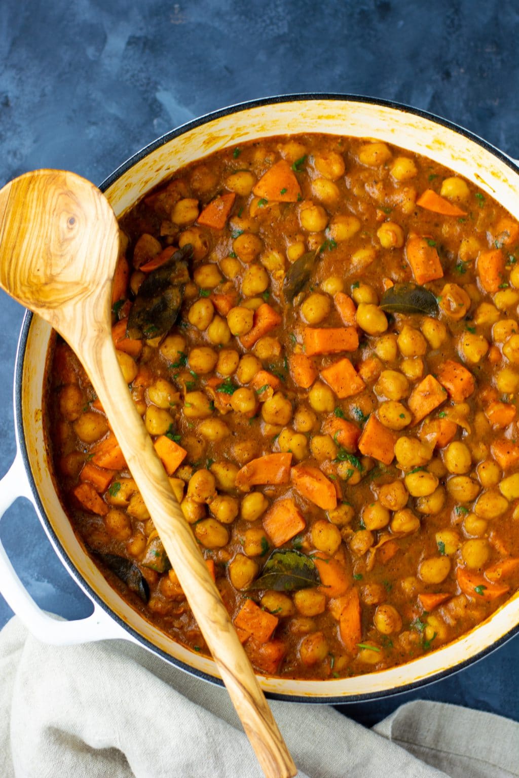 The Best South Indian Sweet Potato Chickpea Coconut Curry - Lime Thyme