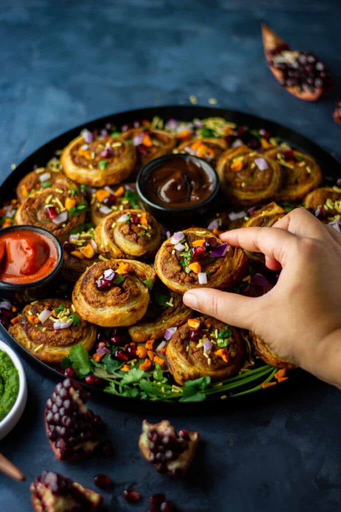 Easy Dabeli/samosa Pinwheels (baked/air Fried) - Lime Thyme