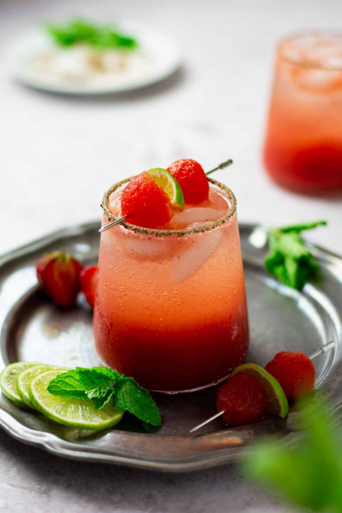 Strawberry watermelon margarita